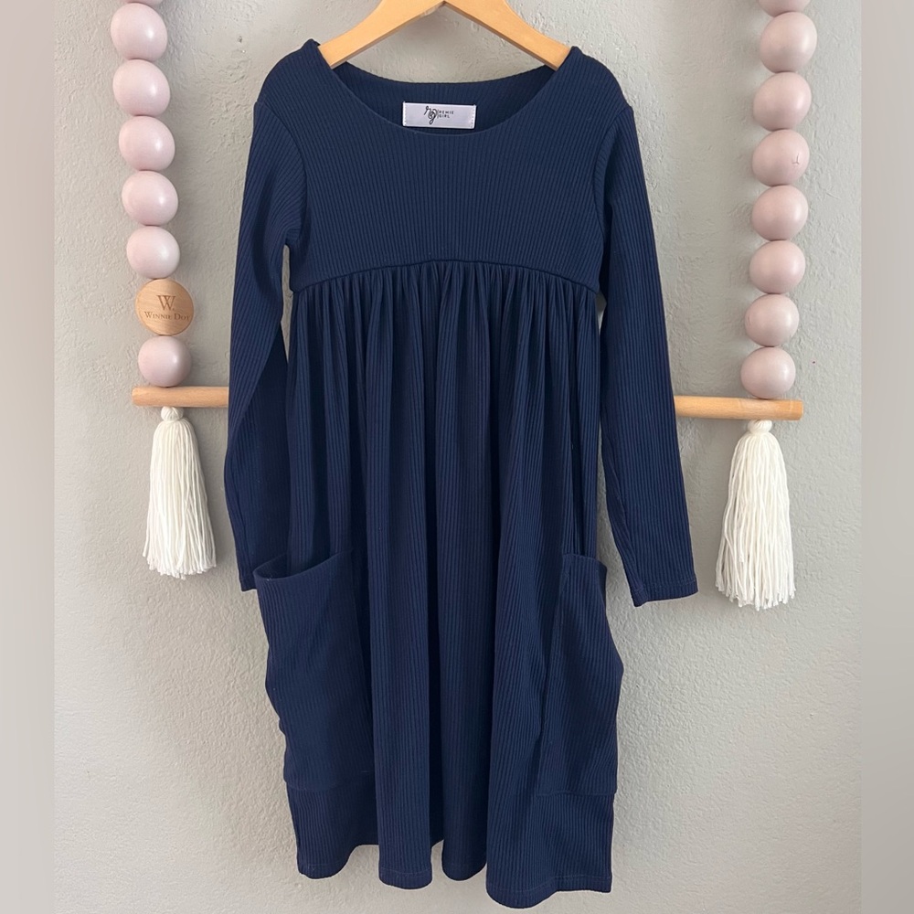 Remie Girl Ribbed L/S Sweater Dress